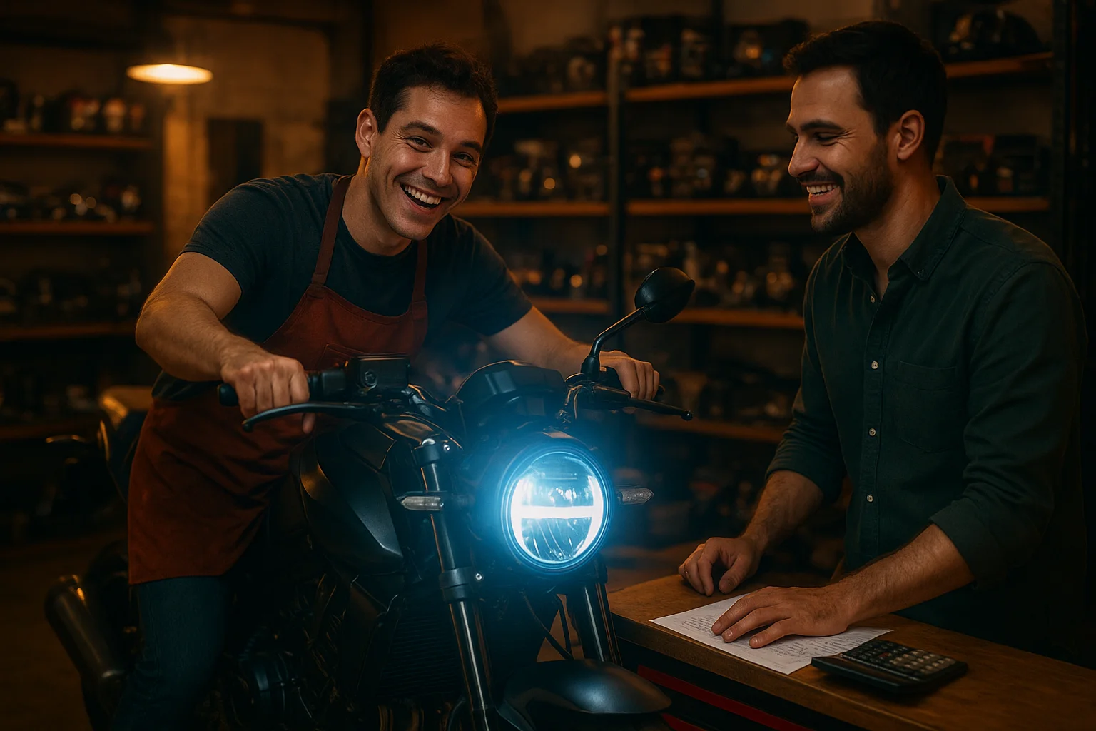 Valor para legalizar farol de led na moto